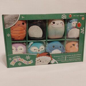 Squishmallows HOLIDAY BRIGHT COLLECTION Ornament Set of 8
